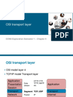 OSI Transport Layer: CCNA Exploration Semester 1 - Chapter 4