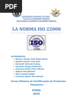 Trabajo Dela Norma Iso 22000 (2018)