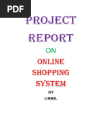 Project On Online Shopping System