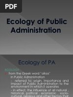 Ecology of PA Report