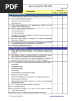 ISO 14001 Checklist