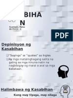 Special Fil 3 - Kasabihan