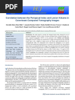 Correlation Between The Periapical Index and Lesions