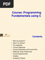 Course: Programming Fundamentals Using C