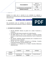 Proc para La Calibración de Probadores Bidireccionales 04-P-15 v-02 Opia No Contr - PDF