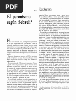 El Peronismo Segun Sebreli