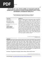 Pengaruh Cara Pengambilan Darah Kapiler Terhadap Kadar Glukosa Darah Sewaktu Pada Penderita Diabetes Melitus