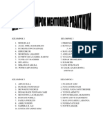 Daftar Kelompok Mentoring Praktikum