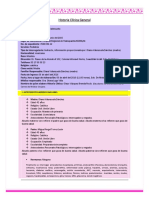 Historia Clínica General: I. Antecedentes Heredo Familiares