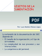 Requisitos de La Documentación