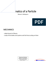 Lecture 1 Kinematics of Particle Rectilinear Translation