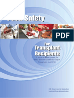 Food Safety For Transplant Recipients