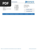 Rent Payment Schedule