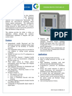 Description: Multifunction Relay Platform Feeder Protection Relay