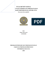 TUGAS REVIEW JURNAL PENGARUH WAKTU FERMENTASI TERHADAP KADAR PROTEIN DARI TEMPE BIJI BUAH LAMTORO GUNG (Leucaena Leucocephala)