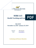 NURS 115 Course Syllabus 201910 DML