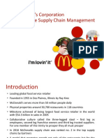 Mcdonald'S Corporation Sustainable Supply Chain Management