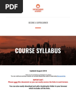 2018 - Course Syllabus SuperLearner V2.0 Skillshare PDF