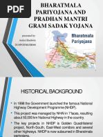 Bharatmala Pariyojana and Pradhan Mantri Gram Sadak Yojana: Presented By-Aniket Bambole 2019PGDWASH006