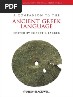 Bakker e A Companion To Ancient Greek Language PDF