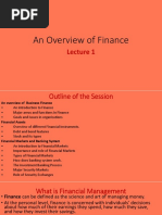 An Overview of Finance