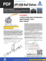 Api607 Api608 Ball Valves v255fs