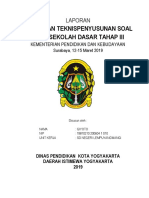 Lapor Diklat USBN - Surabaya 2019