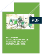 Estudio de Caracterización de Residuos Sólidos 2018 - Pacora