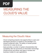 Measuring The Clouds Value