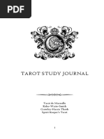 Tarot Study Journal TDM Rws Thoth SKT