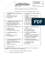 Prueba 3° Básico Lenguaje Ay Cuanto Me Vuelvo A Querer