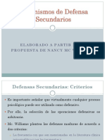 Mecanismos de Defensa - MD Secundarios