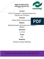 Manual de Limpieza de Un CPU