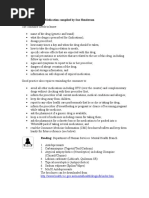 Health Teaching Plan Handout