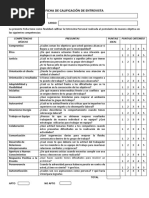 Ficha de Entrevistas Por Competencias