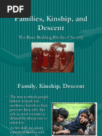 Families, Kinship and Descent