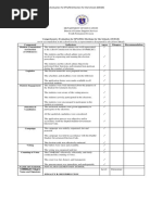 Comprehensive Evaluation For SPG Form