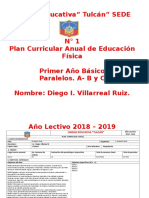 Planificacion Anual de E.F. 2018 - 2019 +++