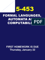 Formal Languages, Automata and Computability