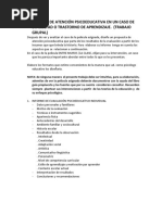 Analisis de Caso y Propuesta de Intervención Pelicula