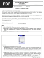 Planeación Semana Diagnóstica