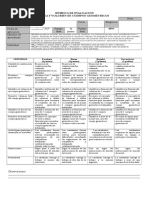 RÚBRICA de EVALUACION Cuerpos Geometricos