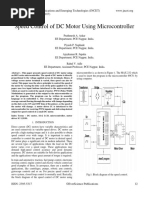 Speed Control of DC Motor Using Microcontroller