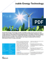 Sustainable Energy Technology: MSC Programme