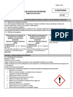 Cloroformo Hoja de Datos de Seguridad