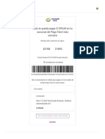 Ticket de Pago Fácil