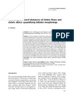 Modeling The Travel Distances of Debris Flows and Debris Slides: Quantifying Hillside Morphology