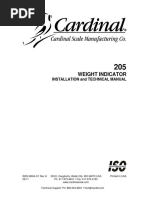 Weight Indicator: Installation and Technical Manual