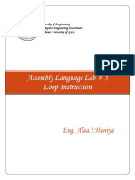 Assembly Language Lab # 5 Loop Instruction: Eng. Alaa.I.Haniya