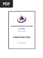 Codigo de Etica Coespe - Perú